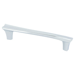 Fluidic 128mm Pull (OL-6 1/4") Polished Chrome - DecorHardware.com