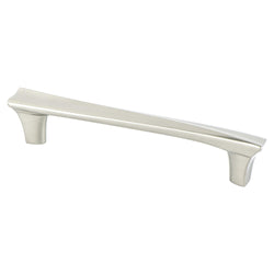 Fluidic 128mm Pull (OL-6 1/4") Brushed Nickel - DecorHardware.com