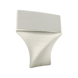 Fluidic  Knob Brushed Nickel - DecorHardware.com