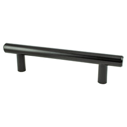 Transitional Adv Two 96mm Pull (OL-5 3/8") Black - DecorHardware.com