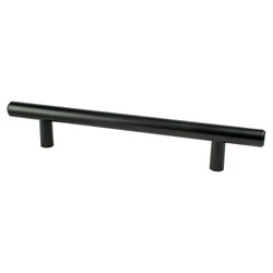 Transitional Adv Two 128mm Pull (OL-7 3/8") Black - DecorHardware.com