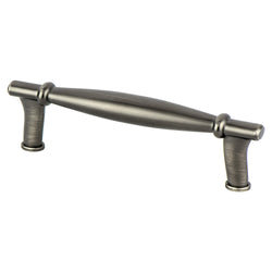 Dierdra 96mm Pull (OL-4 1/2") Vintage Nickel - DecorHardware.com