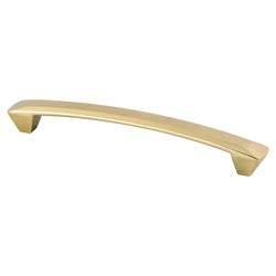 Laura 160mm Pull (OL-7 1/4") Modern Brushed Gold - DecorHardware.com
