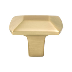 Laura  Knob Modern Brushed Gold - DecorHardware.com