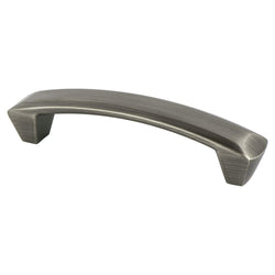 Laura 96mm Pull (OL-4 7/16") Vintage Nickel - DecorHardware.com