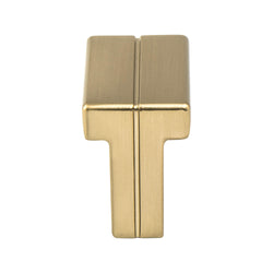 Skyline  Knob Modern Brushed Gold - DecorHardware.com