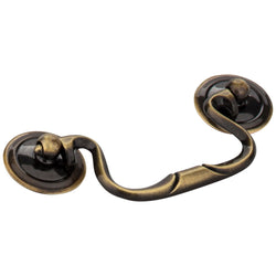 Kingsport 3-1/2" Pull (OA - 4-13/16" ) - Brushed Antique Brass