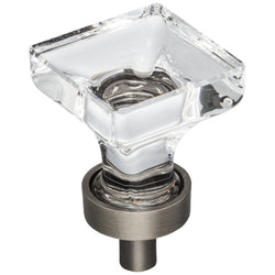 Harlow  Knob1" - Brushed Pewter