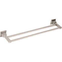 Gratitude Bath Towel Bar 24 Inch Double (c-c) - Brushed Nickel
