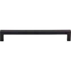 Square Bar Pull 7 9/16 Inch (c-c) - Flat Black - BLK