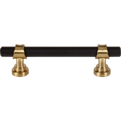 Bit Pull 3 3/4 Inch (c-c) - Flat Black and Honey Bronze - BLK/