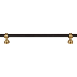 Bit Pull 8 13/16 Inch (c-c) - Flat Black and Honey Bronze - BL