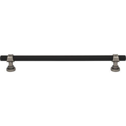 Bit Pull 8 13/16 Inch (c-c) - Flat Black and Pewter Antique -
