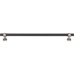 Bit Pull 12 Inch (c-c) - Flat Black and Pewter Antique - BLK/P