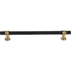 Bit Appliance Pull 12 Inch (c-c) - Flat Black and Honey Bronze
