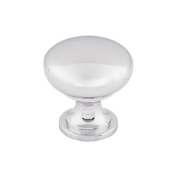 Hollow Round Knob 1 3/16 Inch - Polished Chrome - PC