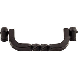 Twist Drop Pull 3 3/4 Inch (c-c) - Patina Black - PAB