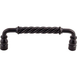 Twisted Bar Pull 6 Inch (c-c) - Patina Black - PAB