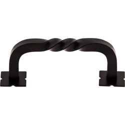 Twist D-Pull w/Backplates 3 Inch (c-c) - Patina Black - PAB