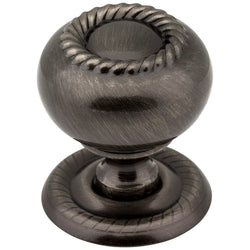 Rhodes 1-1/4" Knob - Brushed Black Nickel