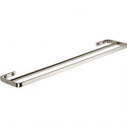 Solange Bath Towel Bar 24 Inch Double (c-c) - Polished Nickel