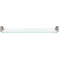 Sutton Place Bath Glass Shelf 24 Inches (c-c) - Polished Nicke