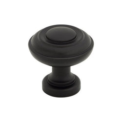 Ulster Knob 1 1/4 Inch - Flat Black - BLK