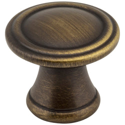 Cordova 1-3/16" Knob - Antique Brushed Satin Brass