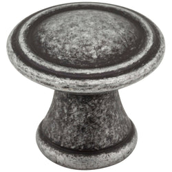Chesapeake 1-3/16" Knob - Distressed Antique Silver