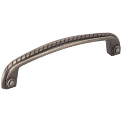 Rhodes 128 mm Pull (OA - 5-13/16" ) - Brushed Pewter