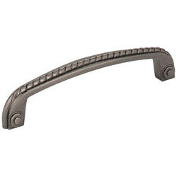 Rhodes 128 mm Pull (OA - 5-13/16" ) - Brushed Black Nickel