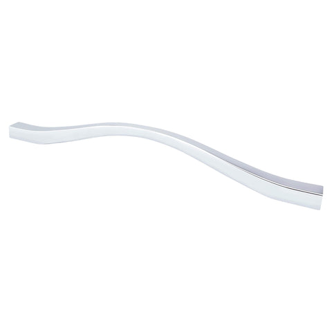 Fluid 192mm and 224mm CC Polished Chrome Pull - DecorHardware.com