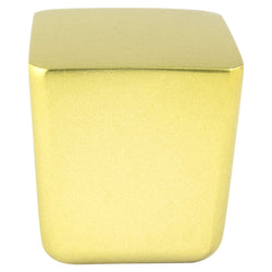 Mini Soft Gold Large Square Knob - DecorHardware.com