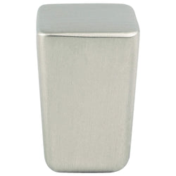 Mini Brushed Nickel Small Square Knob - DecorHardware.com