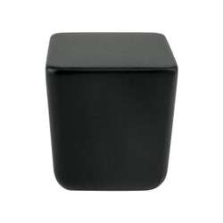 Mini Black Large Square Knob - DecorHardware.com