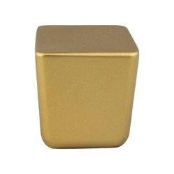 Mini Honey Gold Large Square Knob - DecorHardware.com