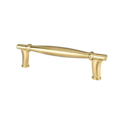 Dierdra 96mm CC Modern Brushed Gold Pull - DecorHardware.com