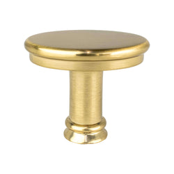 Dierdra Modern Brushed Gold Knob - DecorHardware.com