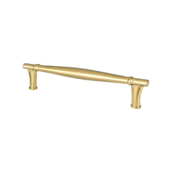 Dierdra 128mm CC Modern Brushed Gold Pull - DecorHardware.com