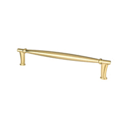 Dierdra 160mm CC Modern Brushed Gold Pull - DecorHardware.com