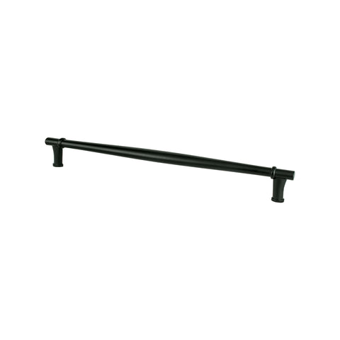 Dierdra 12 inch CC Matte Black Appliance Pull - DecorHardware.com