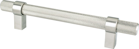 Radial Reign 128mm CC Brushed Nickel Pull - DecorHardware.com