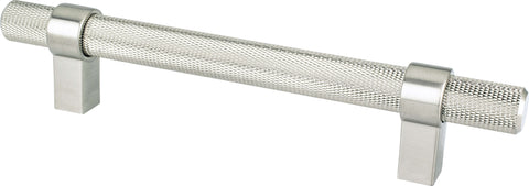 Radial Reign 128mm CC Brushed Nickel Pull - DecorHardware.com