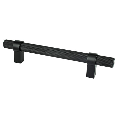 Radial Reign 128mm CC Matte Black Pull - DecorHardware.com