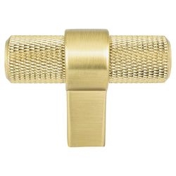 Radial Reign Modern Brushed Gold Knob - DecorHardware.com