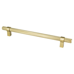 Radial Reign 224mm CC Modern Brushed Gold Pull - DecorHardware.com