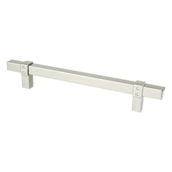 Rivet Rebel 160mm CC Brushed Nickel Pull - DecorHardware.com