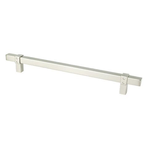 Rivet Rebel 224mm CC Brushed Nickel Pull - DecorHardware.com