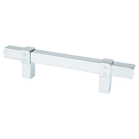 Rivet Rebel 96mm CC Polished Chrome Pull - DecorHardware.com