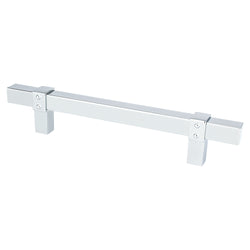 Rivet Rebel 128mm CC Polished Chrome Pull - DecorHardware.com
